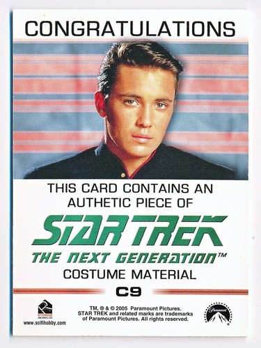 Star Trek TNG Quotable Wesley Crusher From The Archives Costume Variant #C9 - Picture 2 of 2