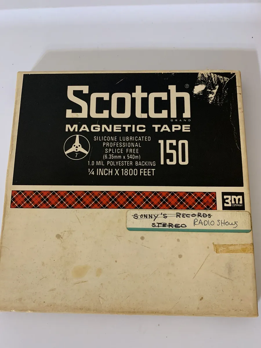 Vtg 1 Scotch 150 Magnetic Tape Reel to Reel - 1/4 “ X 1800 Used