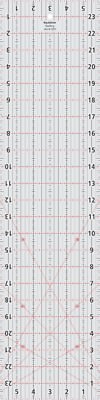 Liquidraw Patchwork Stepplineal 6 x 24 Zoll Acryl kaiserliche Vorlage klar