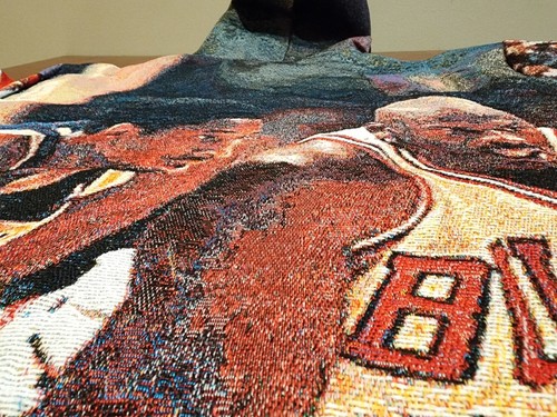 Michael Jordan Chicago Bulls Tapestry AOP Hoodie Jacket Kobe Bryant Size XL NEW - Picture 10 of 10