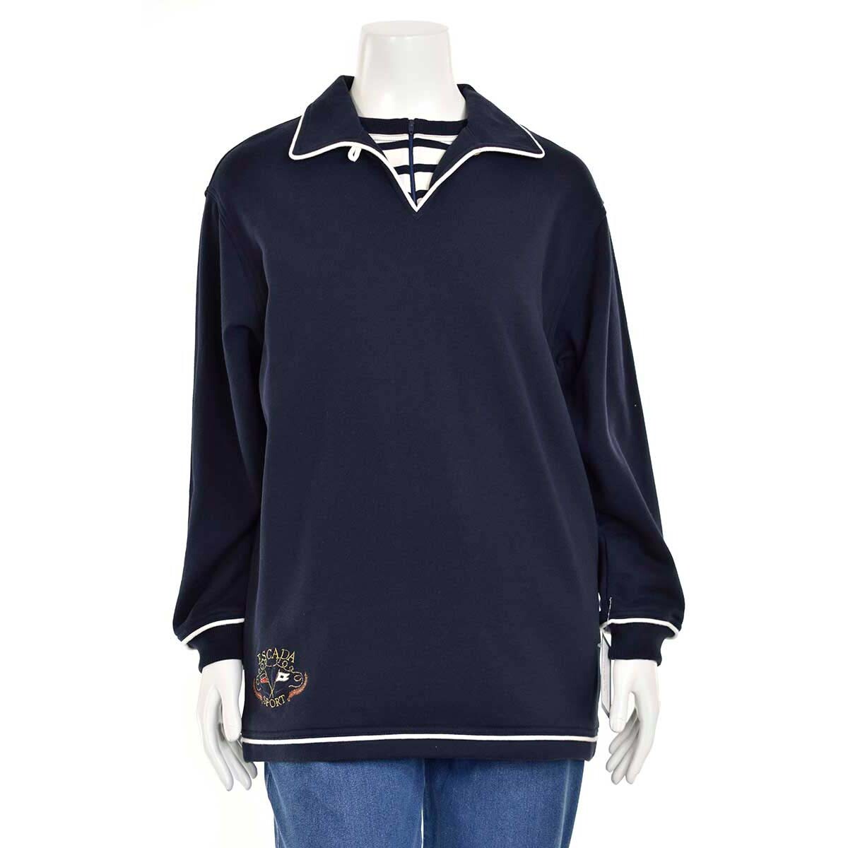 ESCADA SPORTS　シャツジップブルゾン SHIPS: 〈手洗い可能・ストレッチ・防シワ〉シャツ ジップ ブルゾン