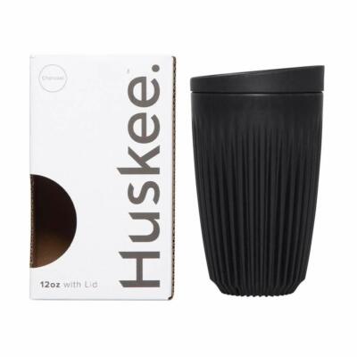 Huskee Cup + Lid 12oz (Charcoal)