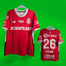 Toluca FC Home 24/25 - Football Soccer - Red - PAULINHO # 26 - Medium(USA-Small)