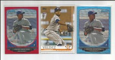 FRAMBER VALDEZ 2019 Topps RC + 2013 Rafael Montero Bowman Chrome Red /25 Astros
