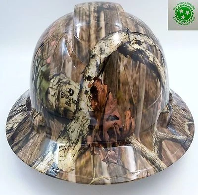 PYRAMEX Hard Hat FULL BRIM custom hydro dipped , OSHA approved BREAK UP INFINITY CAMO