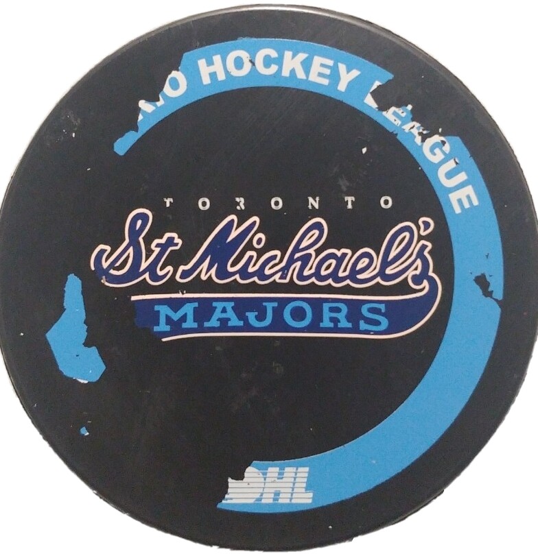 TORONTO ST. MICHAEL'S MAJORS OFFICIAL HOCKEY PUCK VICEROY MFG. MADE IN 🇨🇦