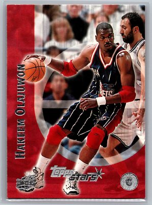 2000 Topps Stars Basketball #28 Hakeem Olajuwon HOF Houston