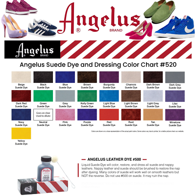Shoe Dye Angelus Suede Nubuck Dye 3oz Grey With Applicator