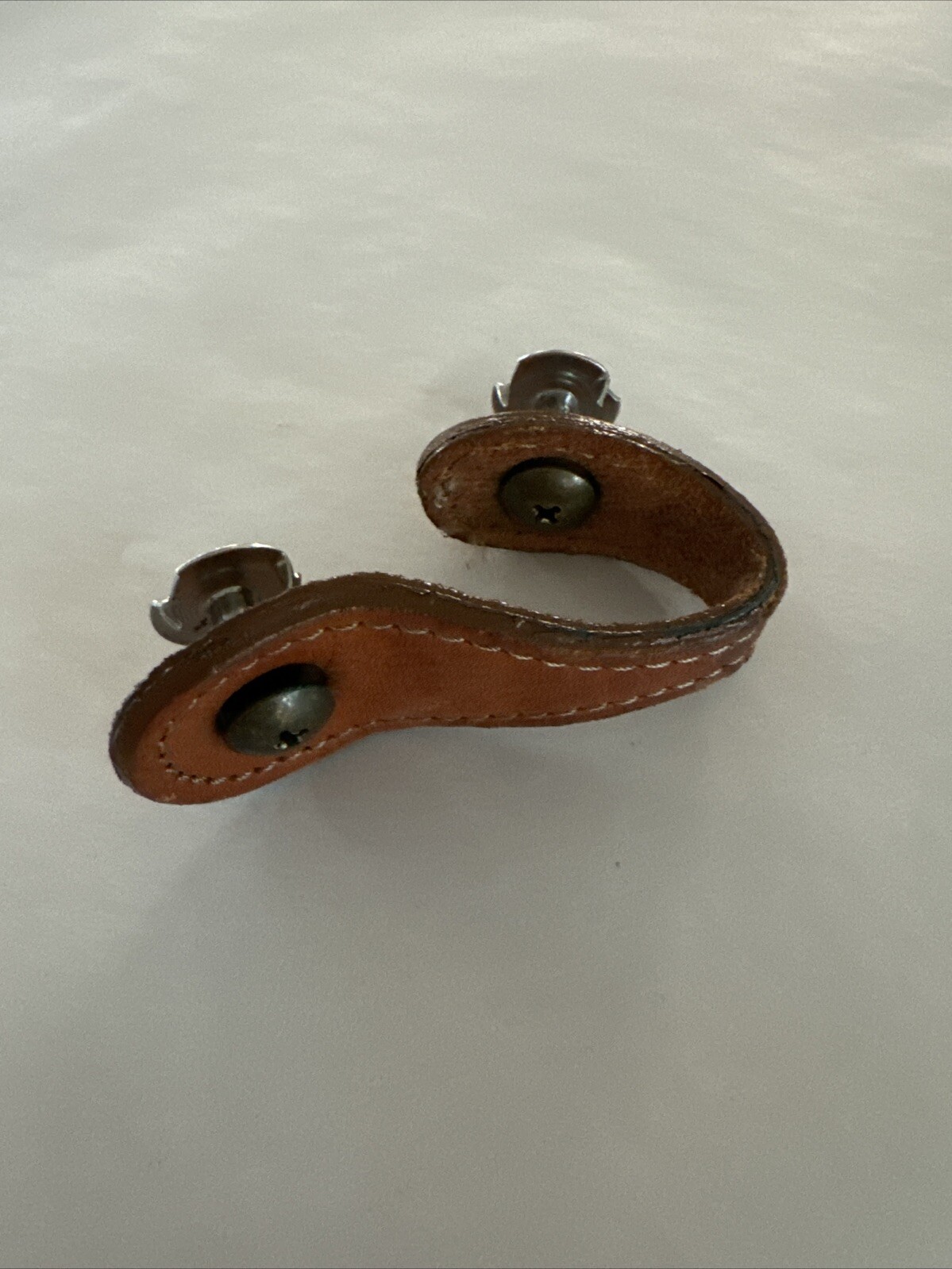 Hartmann Leather Luggage Handle Bracket  Hardware Replacement Part Original