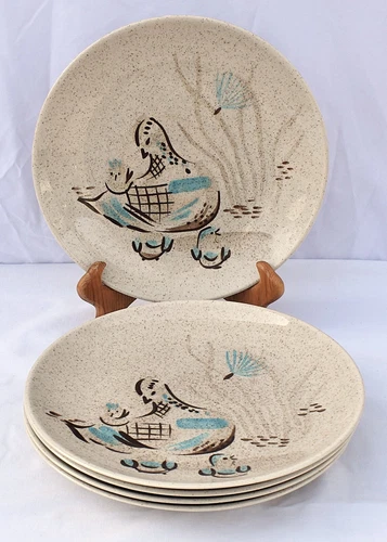 Red Wing - BOB WHITE - Set of 5 - 11" DINNER PLATES