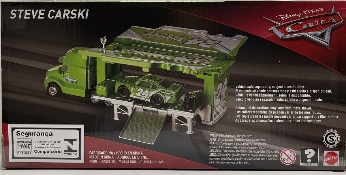 Disney Cars Hauler Vitoline # 24 Steve Carski 1:55 Scale Truck