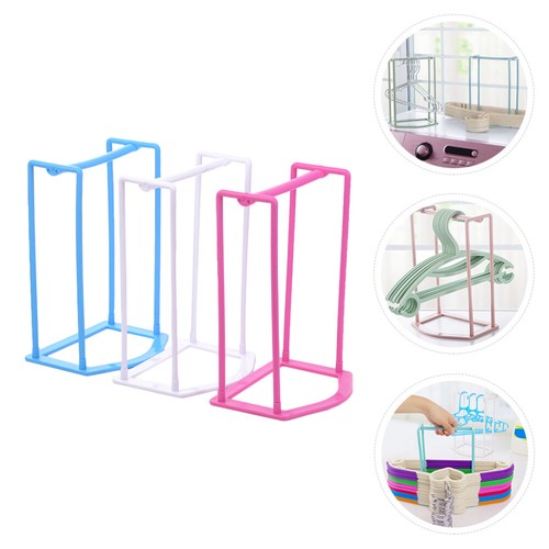 Soporte para armario de 3 piezas para colgar artefactos de almacenamiento estante de plástico - Imagen 8 de 12