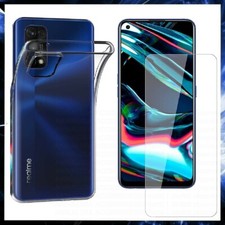 TRANSPARENT COVER TEMPERED GLASS FILM FOR OPPO REALME 7 PRO TPU case