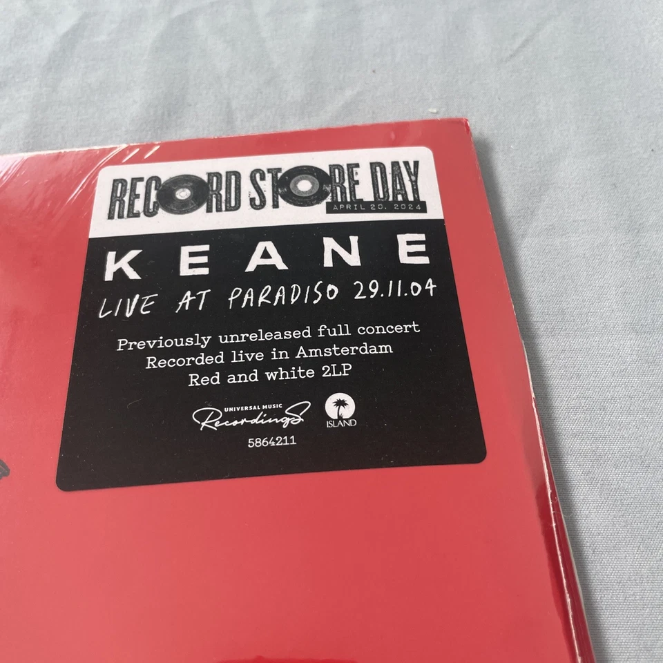 KEANE - LIVE AT PARADISO 29.11.04 [RSD 2024] (NEW VINYL RED & WHITE 2LP) LIVE Foto 3 de 4