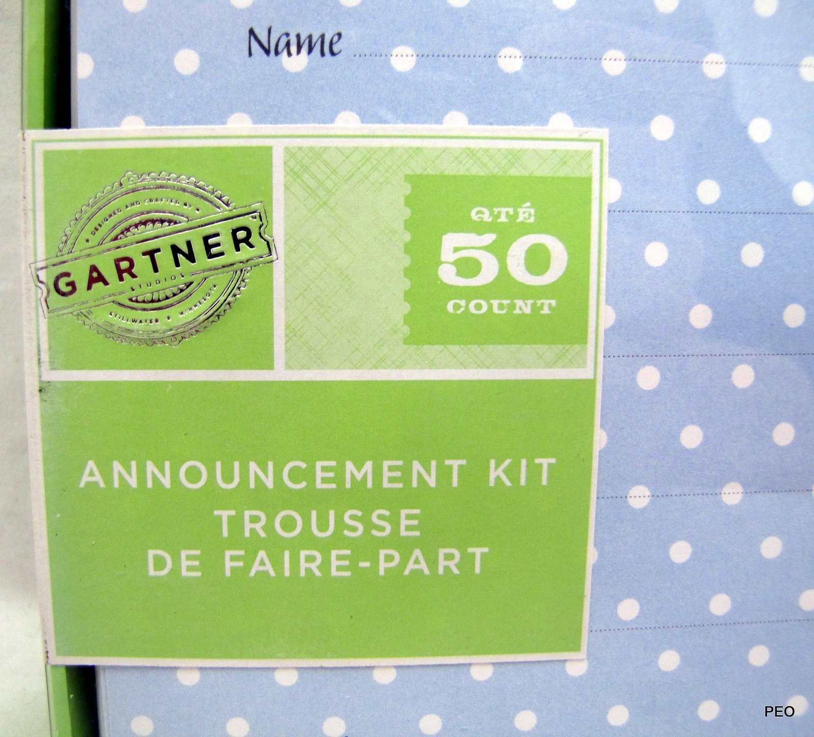 Gartner Baby Boy Invitations Announcement Kit 50 Thank You Cards