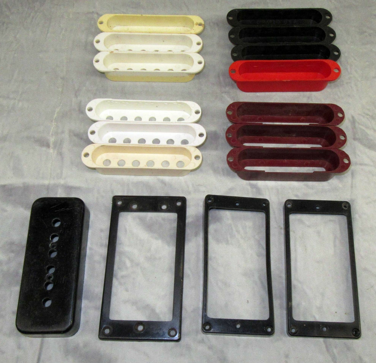 Used Guitar Pickup Hardware Parts Single Coil P/U Covers Humbucker Trim
