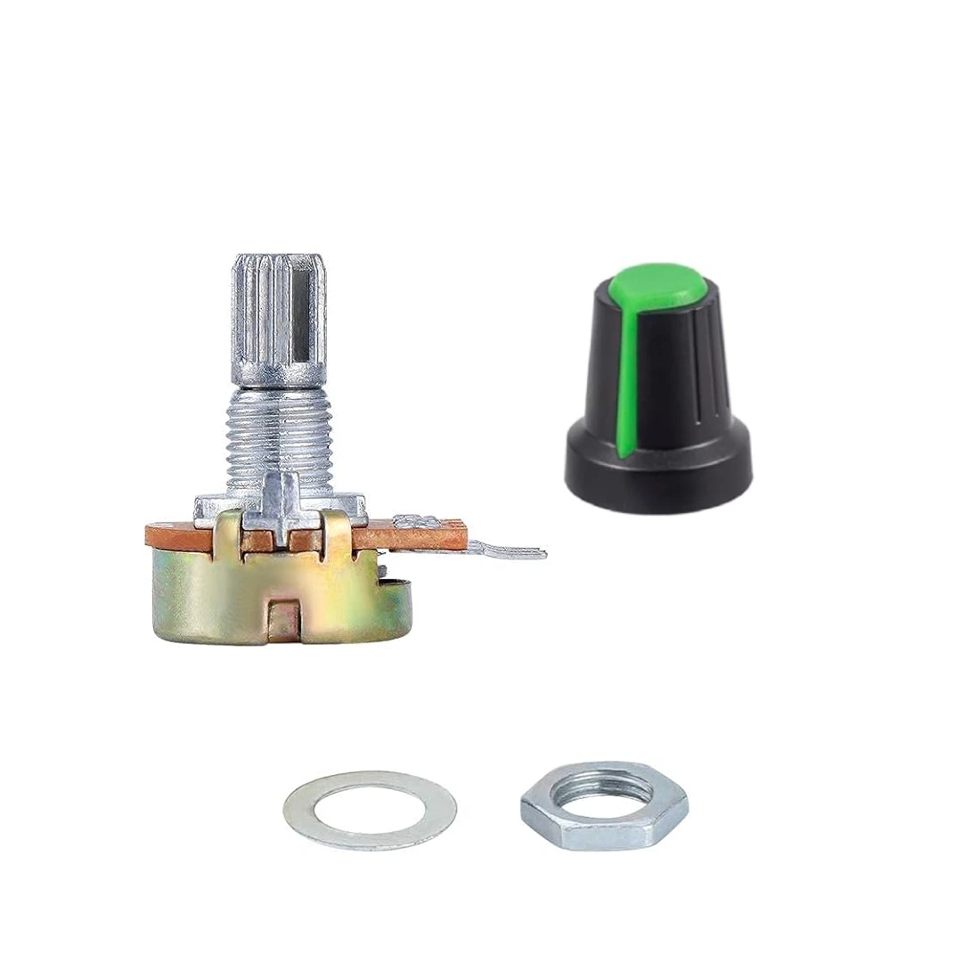 Potentiomètre Gain 5K Logarithmique Alpha - Arbre Lisse 15mm - Neuf
