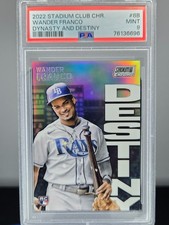 2022 Topps Stadium Club Chrome Dynasty and Destiny #8B Wander Franco RC PSA 9