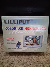 Lilliput Color LCD Monitor 889GL-80NP, Remote, All Cords, Mount TESTED/WORKS