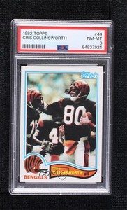 1982 Topps Cris Collinsworth #44 PSA 8 Rookie RC