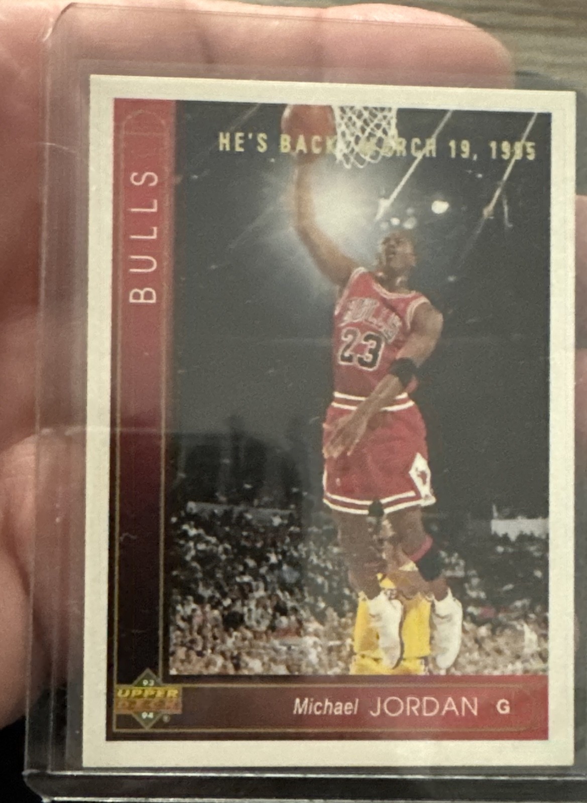 1994-95 Upper Deck - MJ He's Back Reprints Michael Jordan #23 1993-94 Upper Deck