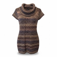 Ronni Nicole Striped Turtleneck Sweater Dress Medium