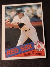 1985 Topps Baseball - #580 Dwight Evans - Boston Red Sox EX-NM Condition 