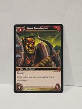 World Of Warcraft TCG Brok Bloodcaller Regular Uncommon The Hunt For Illidan