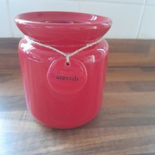 Dunelm Ceramic Red Tag Utensils Jar , Beautiful Condition