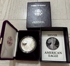 1987-S Proof American Silver Eagle Dollar $1 Box & COA US Mint Bullion OGP