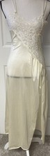 Frederick's of Hollywood Vintage 90s Lace Long Nightgown Sz S Elegant READ