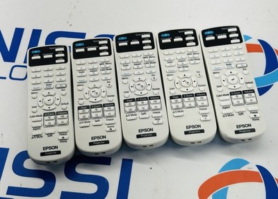 Lot of 5 OEM Epson Projector Remote Control (MISSING BATTERY COVER)