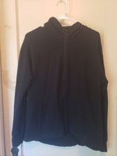 The North Face Women's Black Fleece Zip Up Hooded Jacket Size Medium