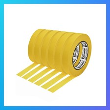 Painters Tape for Cars Yellow Masking Tape 0.7 in 6 Rolls