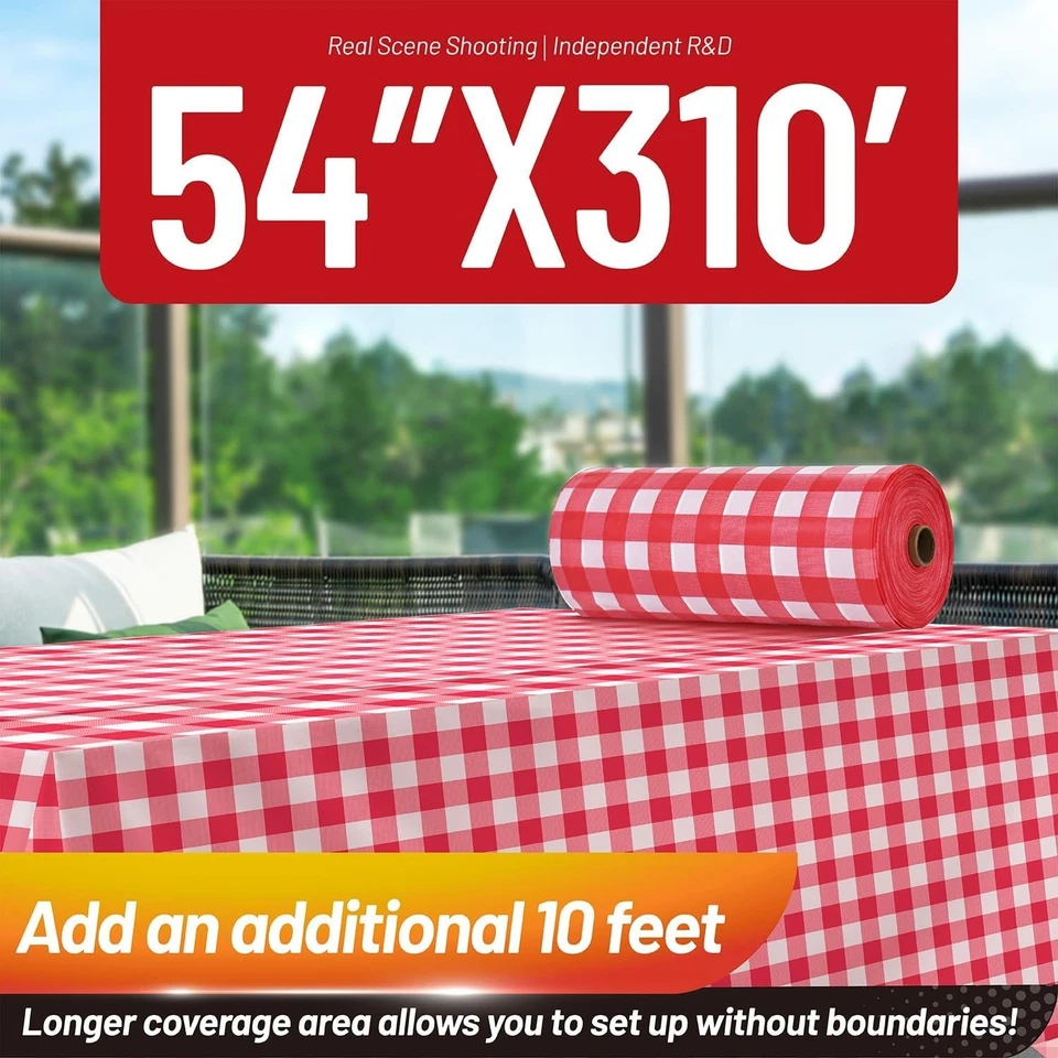 Plastic Table Cover Roll - Easy Cut with Cutters - Image 4 of 4