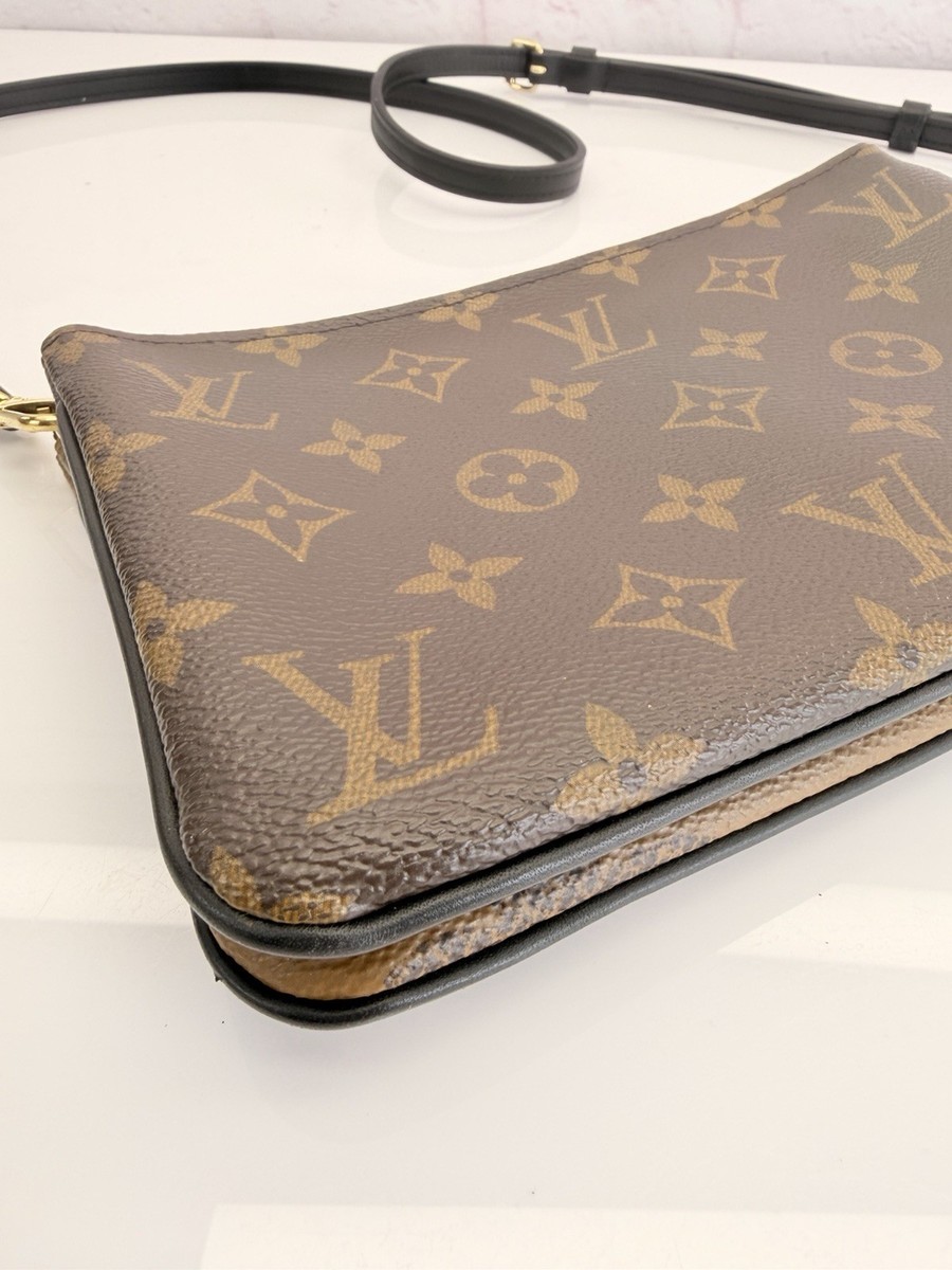 Louis Vuitton Reverse Monogram Giant Double Zip Pochette Crossbody