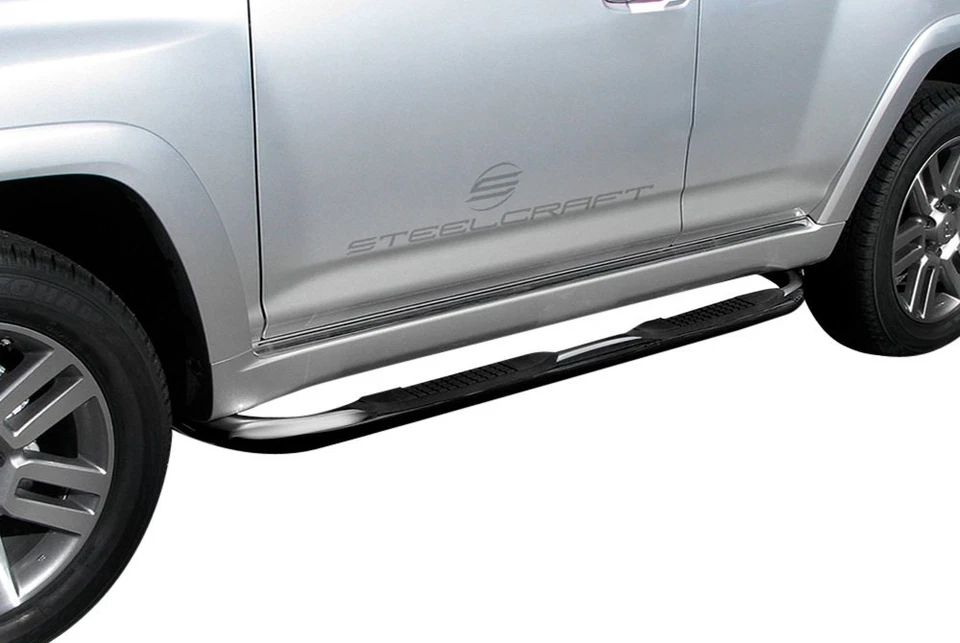 For Toyota 4Runner 2010-2024 SteelCraft 233807 3" Polished Round Side Bars Foto 4 de 4