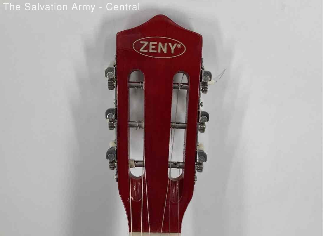 Zeny Red Beige 6-String Musical Instruments Acoustic Guitar With Soft Case