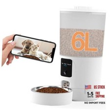 Automatic Cat Feeder with 2K Camera and Smart App, 6L Smart Pet Food Dispenser