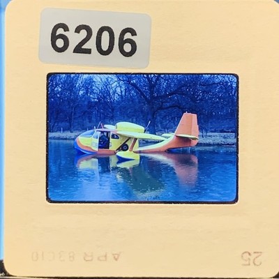 Vintage 1983 35mm Slide Seaplane Amphibious Aircraft Aviation Photo 6206