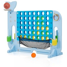 Giant 4 in a Row Connect Game, Adjustable Height Jumbo 4 to Score Giant Game Set
