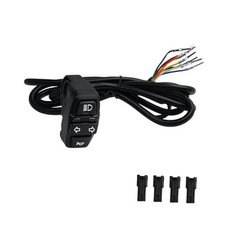 Motorcycle Head Light Turn Switch, 3-in-1 Motorbike Handlebar Headlights Horn