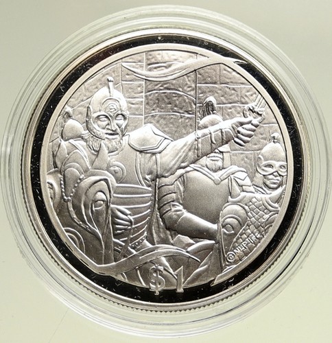 2003 NZ Lord of the Rings King Theoden Proof Silver $1, Only 1,206 Minted! RARE!