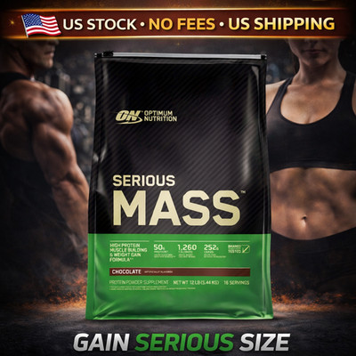 Optimum Nutrition Serious Mass, Chocolate 16 Servings, Long EXP, No Fees