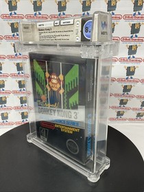 Donkey Kong 3 Arcade Classics Nintendo NES CIB Hangtab VGA WATA CGC Black Box DK