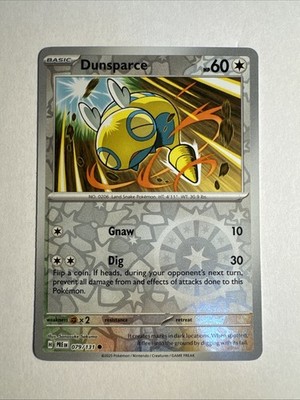 1x Prismatic Evolutions Pokémon Dunsparce Reverse Holo Englisch NM/M