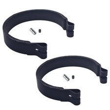 2 Pack 4-inch Go Kart Mini Bike Brake Band and Pin Set for 4" Brake Drum Black