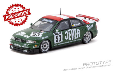 (Pre-order) Tarmac Works Audi A4 quattro Macau Guia Race 1999 Diecast Model Car