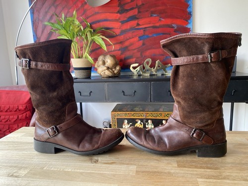 Camper Brown suede Leather Boots Womens UK 6-6.5 EU 39 - Picture 2 of 13