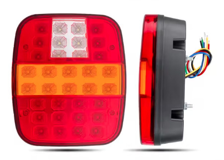 Feux LED arrière gauche droit rouge et orange pour Jeep Wrangler et CJ Europe